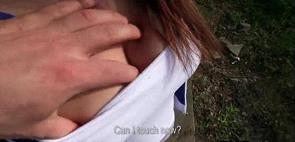  Redhead teen public fuck Iva Veronika 2